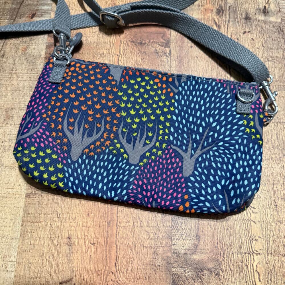 Kipling Nylon Multicolored Tree Pattern Alvar Cro… - image 3